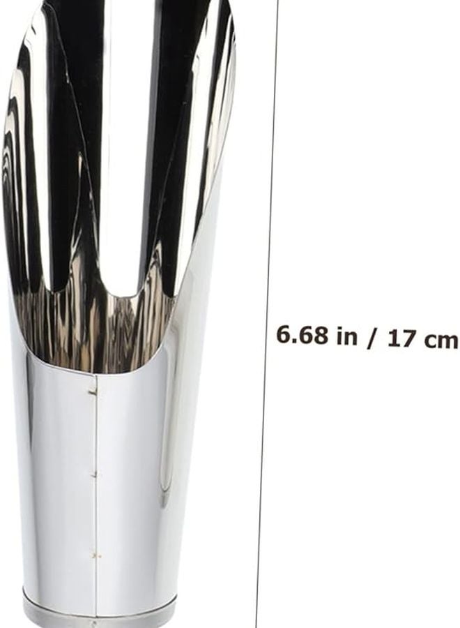 Stainless Steel Garden Soil Scoop Ergonomic Planting Tool for Succulents Bonsai Indoor Plants - Image 2